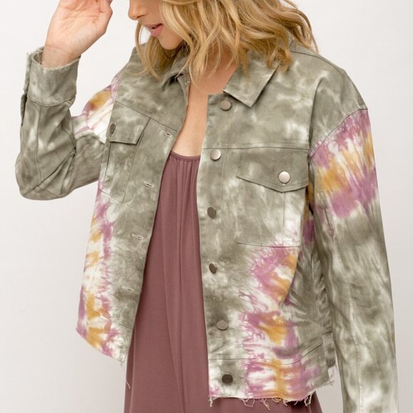 MYSTREE TYE DYE TRUCKER JACKET - Picture 5 of 8